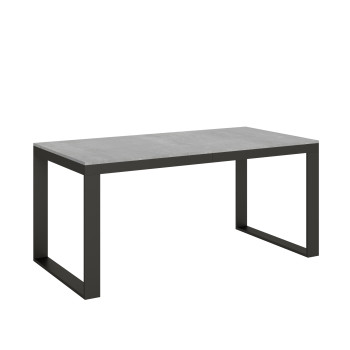 Table Tecno Evolution P.90 - Table extensible 180/284x90 cm Structure en frêne blanc et pieds anthracite Tecno Evolution