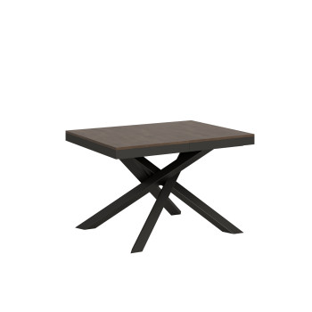 Table Volantis Evolution avec pieds et structure anthracite D.90 - Table extensible 120/224x90 cm Volantis Evolution frêne blanc avec structure et pieds anthracite