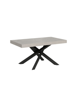 Table Volantis pieds anthracite P.90 - Table extensible 160/264x90 cm Volantis cachemire pieds anthracite