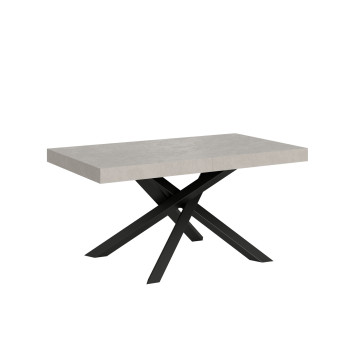 Table Volantis pieds anthracite P.90 - Table extensible 160/264x90 cm Volantis cachemire pieds anthracite