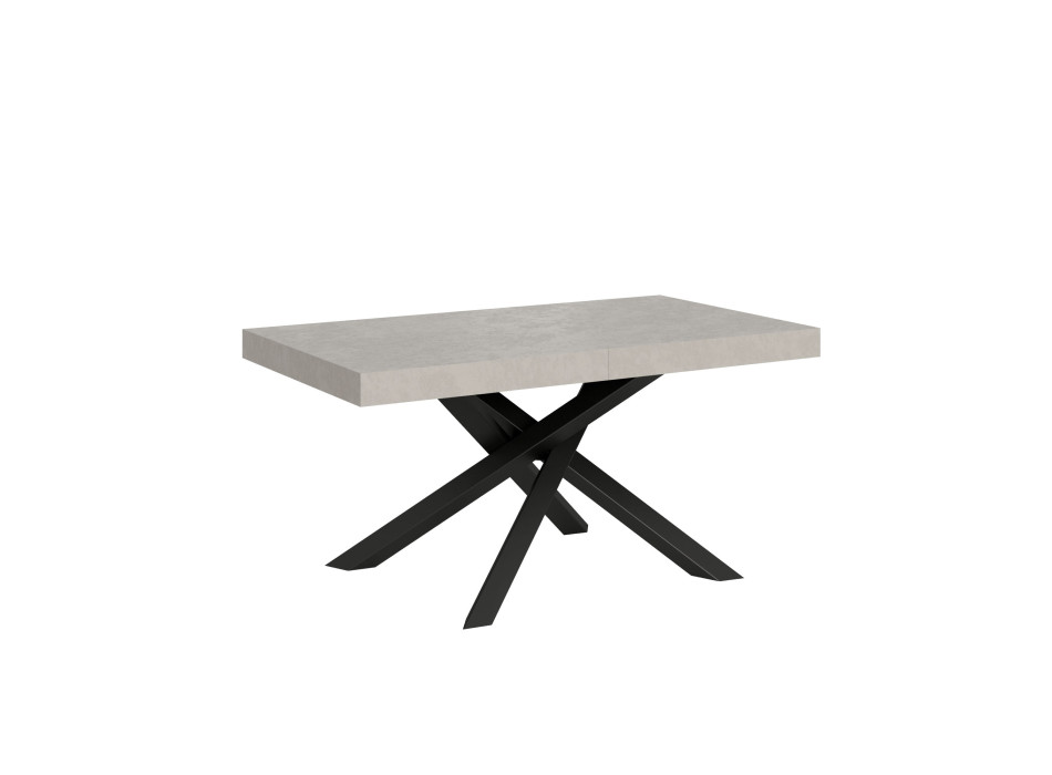 Table Volantis pieds anthracite P.90 - Table extensible 160/264x90 cm Volantis cachemire pieds anthracite