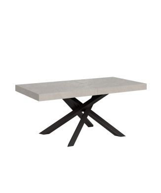 Table Volantis pieds anthracite P.90 - Table extensible 180/284x90 cm Volantis cachemire pieds anthracite