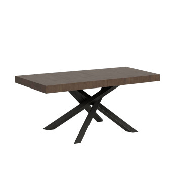 Table Volantis Premium pieds anthracite P.90 - Table extensible 130/234x90 cm Volantis Premium frêne blanc pieds anthracite
