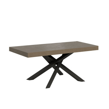 Table Volantis Premium pieds anthracite P.90 - Table extensible 140/244x90 cm Volantis Premium frêne blanc pieds anthracite