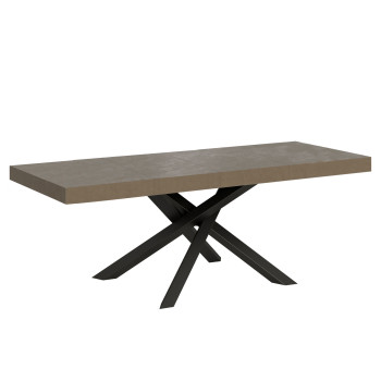 Table Volantis Premium pieds anthracite P.90 - Table extensible 160/264x90 cm Volantis Premium frêne blanc pieds anthracite
