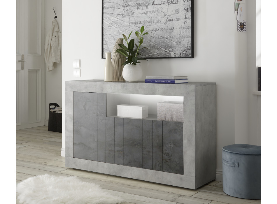 URBINO - Buffet 3 portes + compartiment ouvert