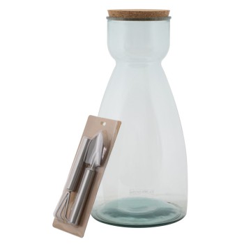 VASE DE JARDIN EN VERRE RECYCLÉ