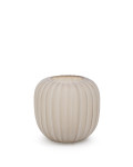 Vase en verre beige Lumia 27 cm