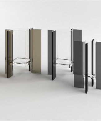 Vase en verre FLY SQUARE m ADRIANI & ROSSI