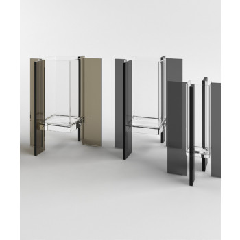 Vase en verre FLY SQUARE m ADRIANI & ROSSI