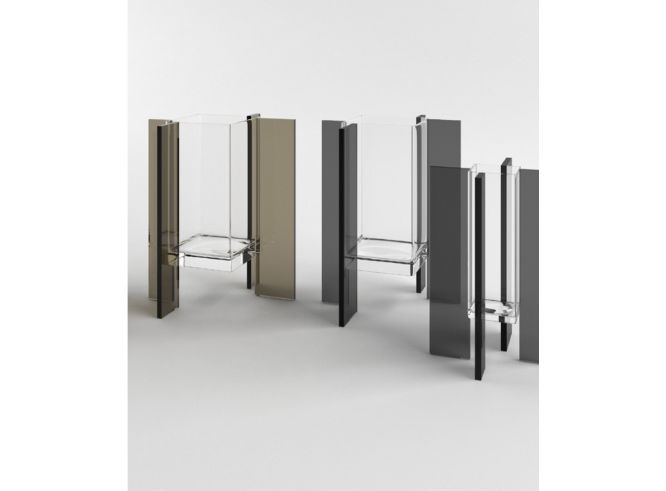 Vase en verre FLY SQUARE m ADRIANI & ROSSI