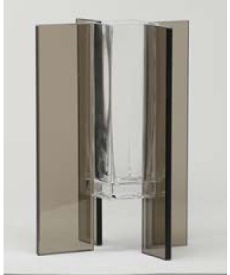 Vase en verre FLY SQUARE m ADRIANI & ROSSI