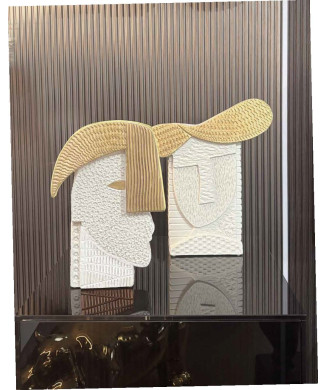 Vase sculpture falaise par ADRIANI & ROSSI