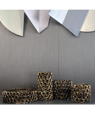 Vase sculpture falaise par ADRIANI & ROSSI