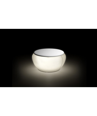 Table basse Vela, version lumineuse par Plust