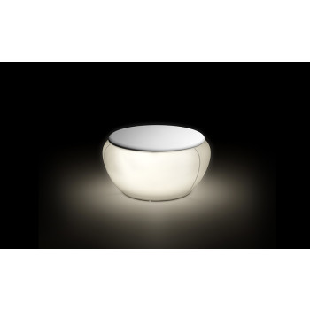 Table basse Vela, version lumineuse par Plust